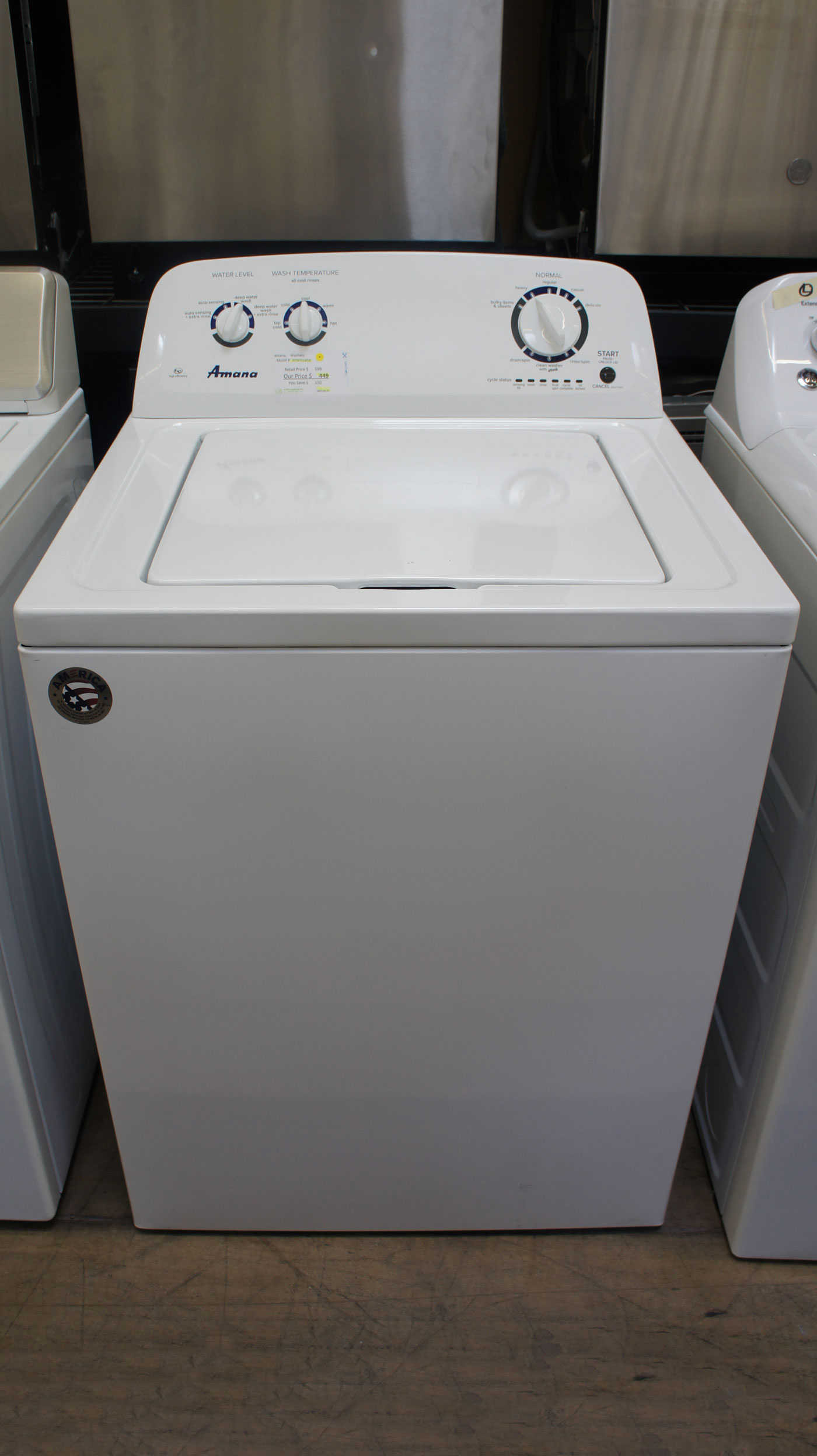 28" Amana NTW4516FW 3.5 cu.ft. Top Load Washer - Appliances TV Outlet