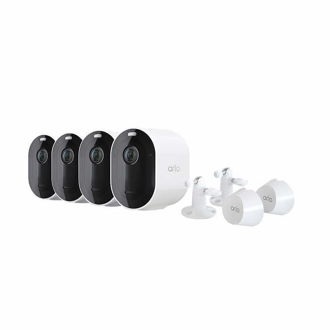 Arlo Pro 4 Spotlight Camera 4-Pack Bundle