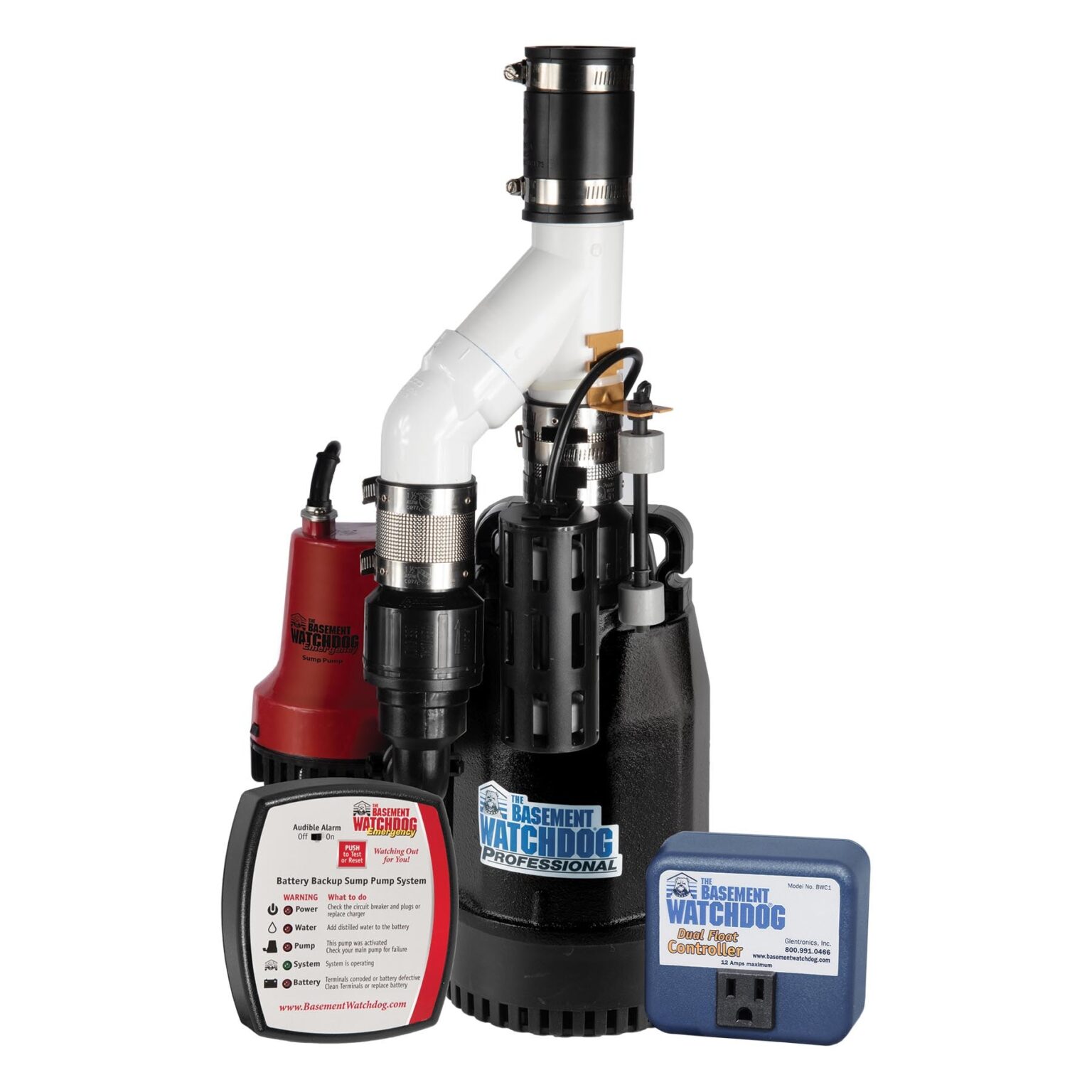 Basement Watchdog 1/3-HP 115 -Volt 62-Gallon Cast Iron Submersible Sump ...
