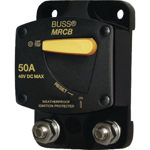 Blue Sea Systems 187 Series DC Circuit Breaker - Surface Mount, 90 Amps 7143