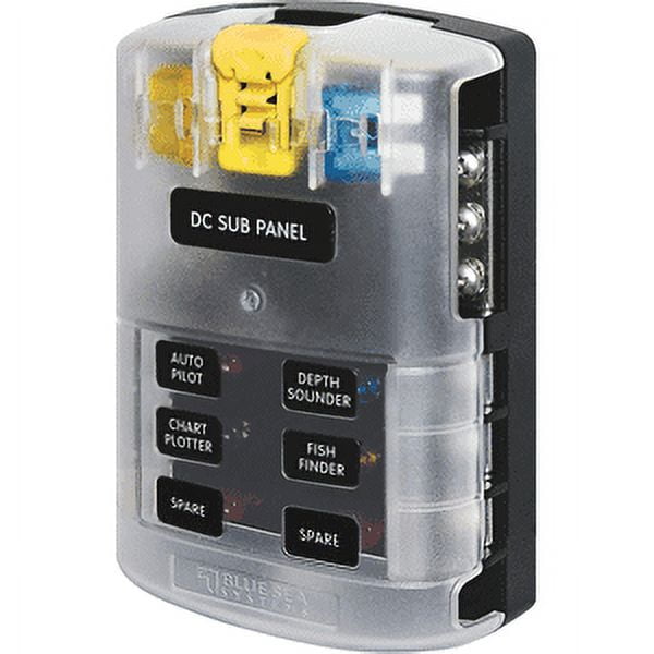 Blue Sea Systems 6-Circuit ST Blade Fuse Block with Cover