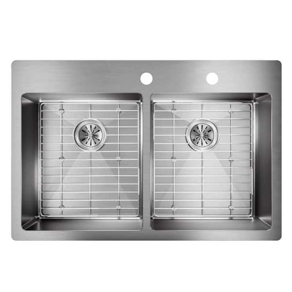 Elkay Crosstown Double Bowl Undermount Stainless Steel Kitchen Sink