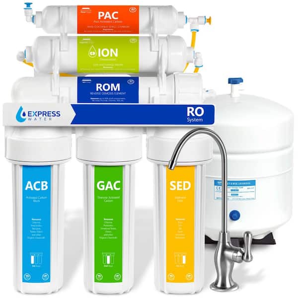 Express Water 10-Stage Alkaline Reverse Osmosis Under-Sink Water Filter System