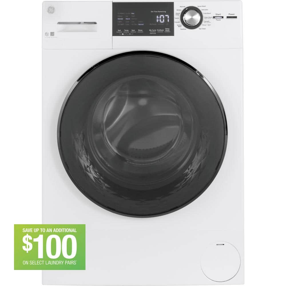 GE Front-load Washer with Steam 2.4 cu ft