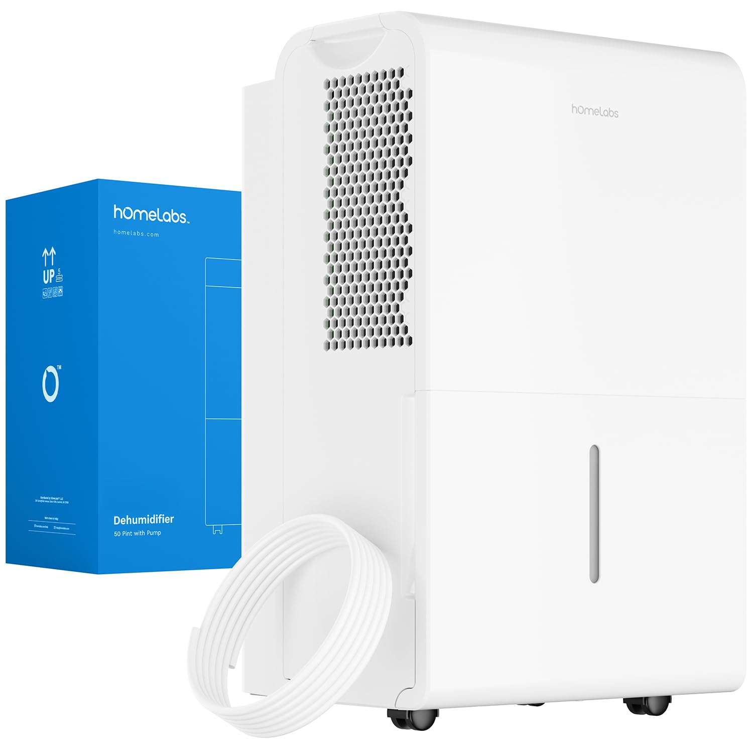 hOmeLabs Energy Star 50-Pint Dehumidifier with Built-In Pump