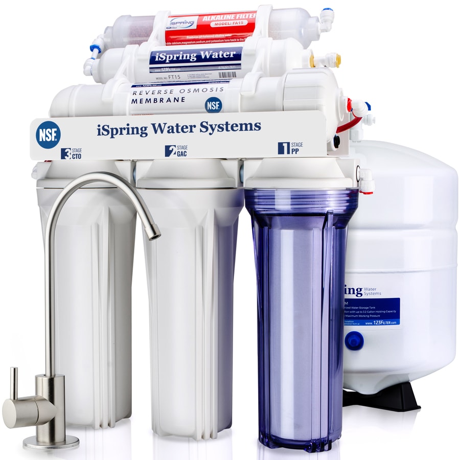 ISpring RCC7AK 6-Stage RO Water Filter System Mechanical Filtration ...