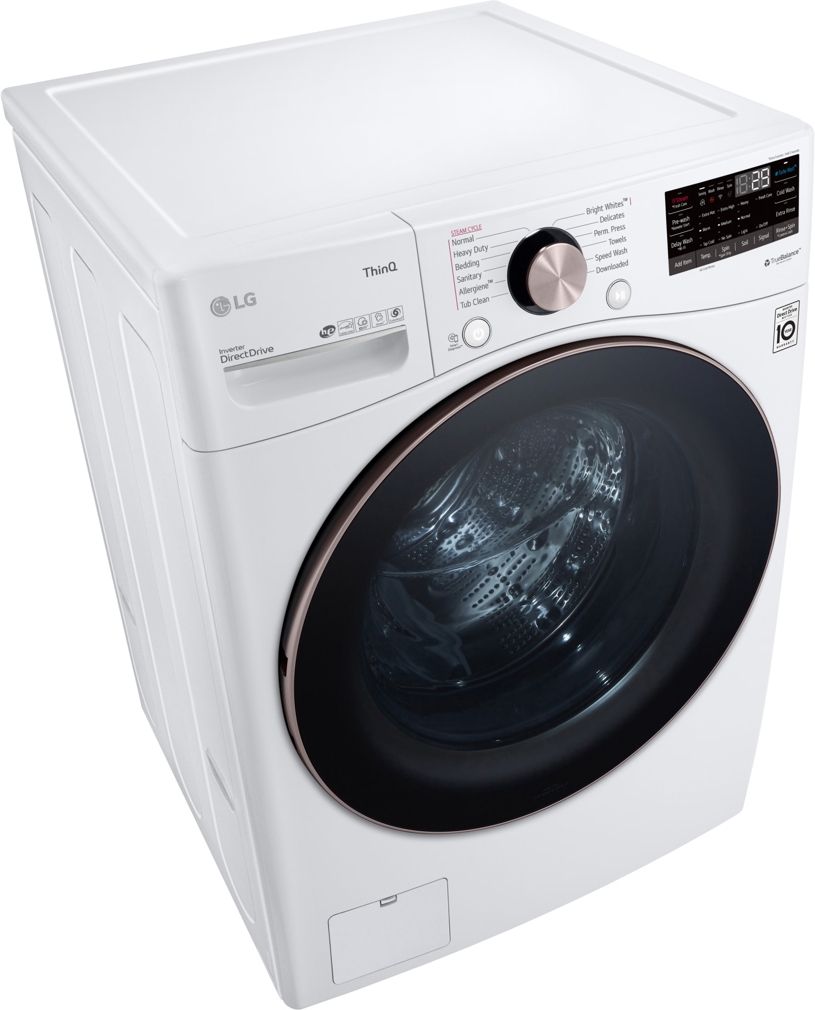 LG WM4000HWA 27 Inch Smart Front Load Washer with 4.5 Cu. Ft. Capacity ...