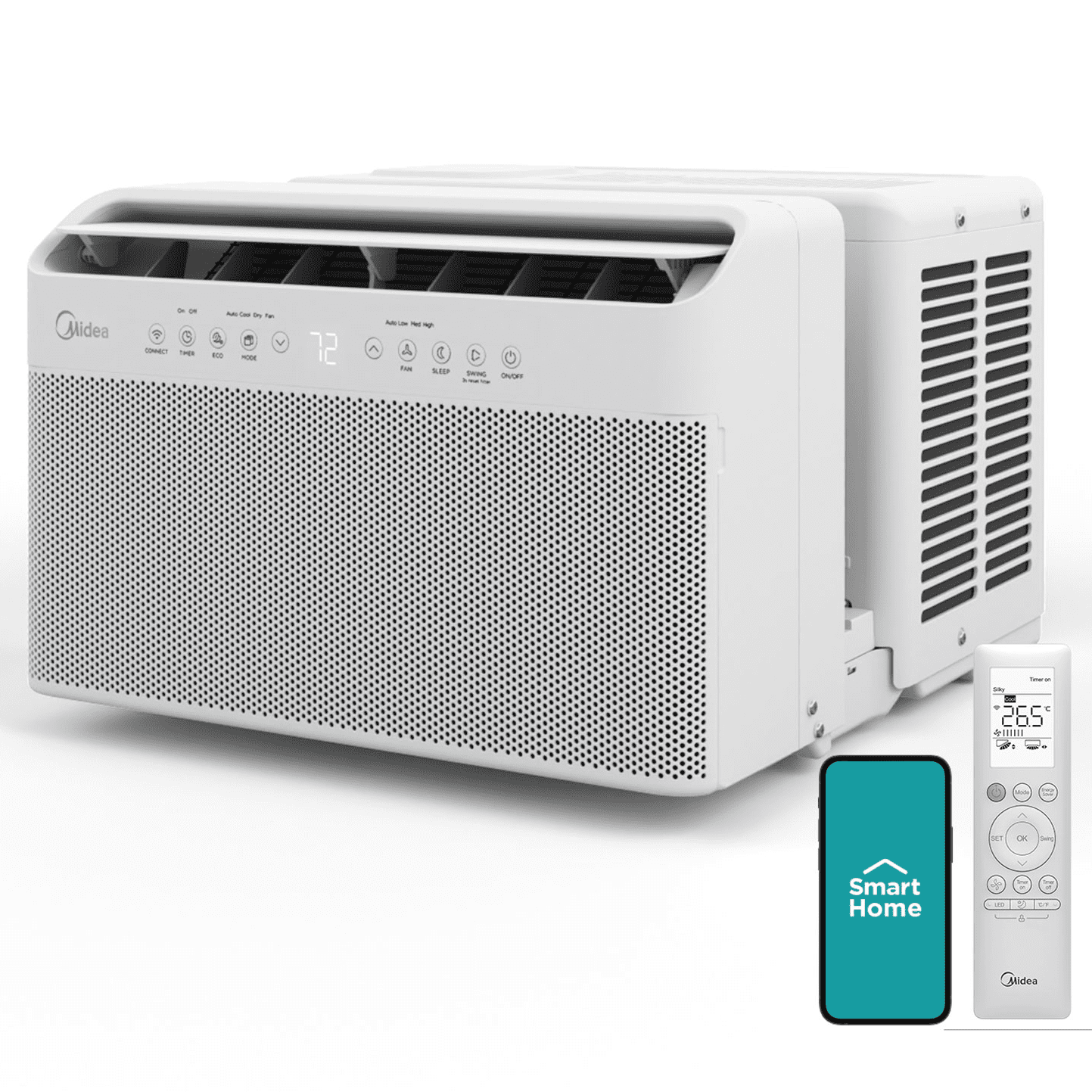 Midea 12,000 BTU Smart Inverter U-Shaped Window Air Conditioner (MAW12V1QWT)