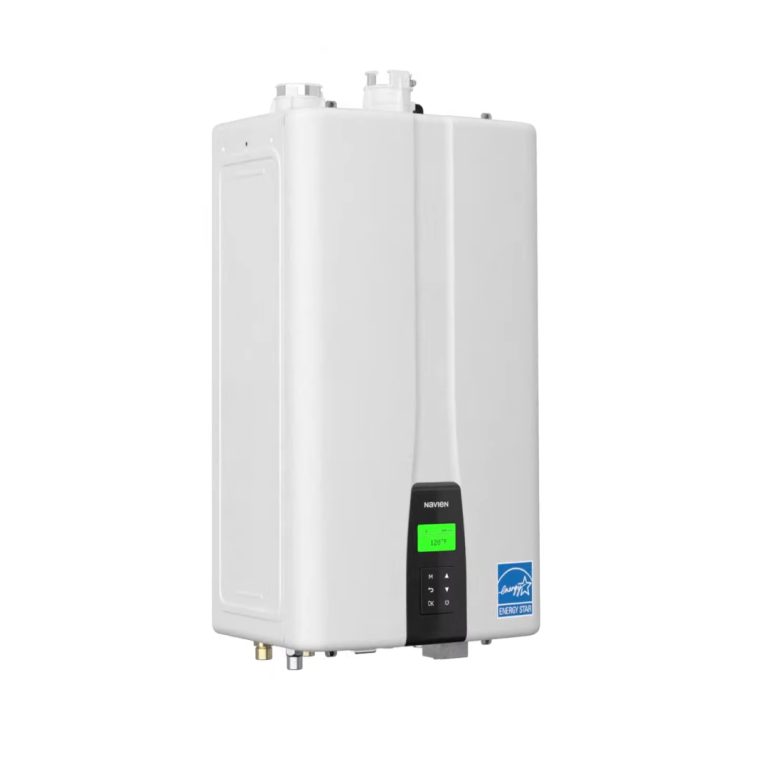 Navien Condensing Tankless Water Heater with Recirculation Pump and Buffer Tank