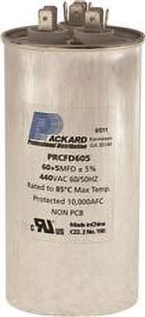 Packard Dual Round Motor Run Capacitor, 80/7.5 Mfd, 440 Vac - Walmart.com