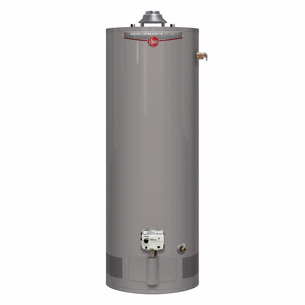 Rheem Performance Plus 40 Gal. Tall 40 000 BTU Natural Gas Water Heater ...