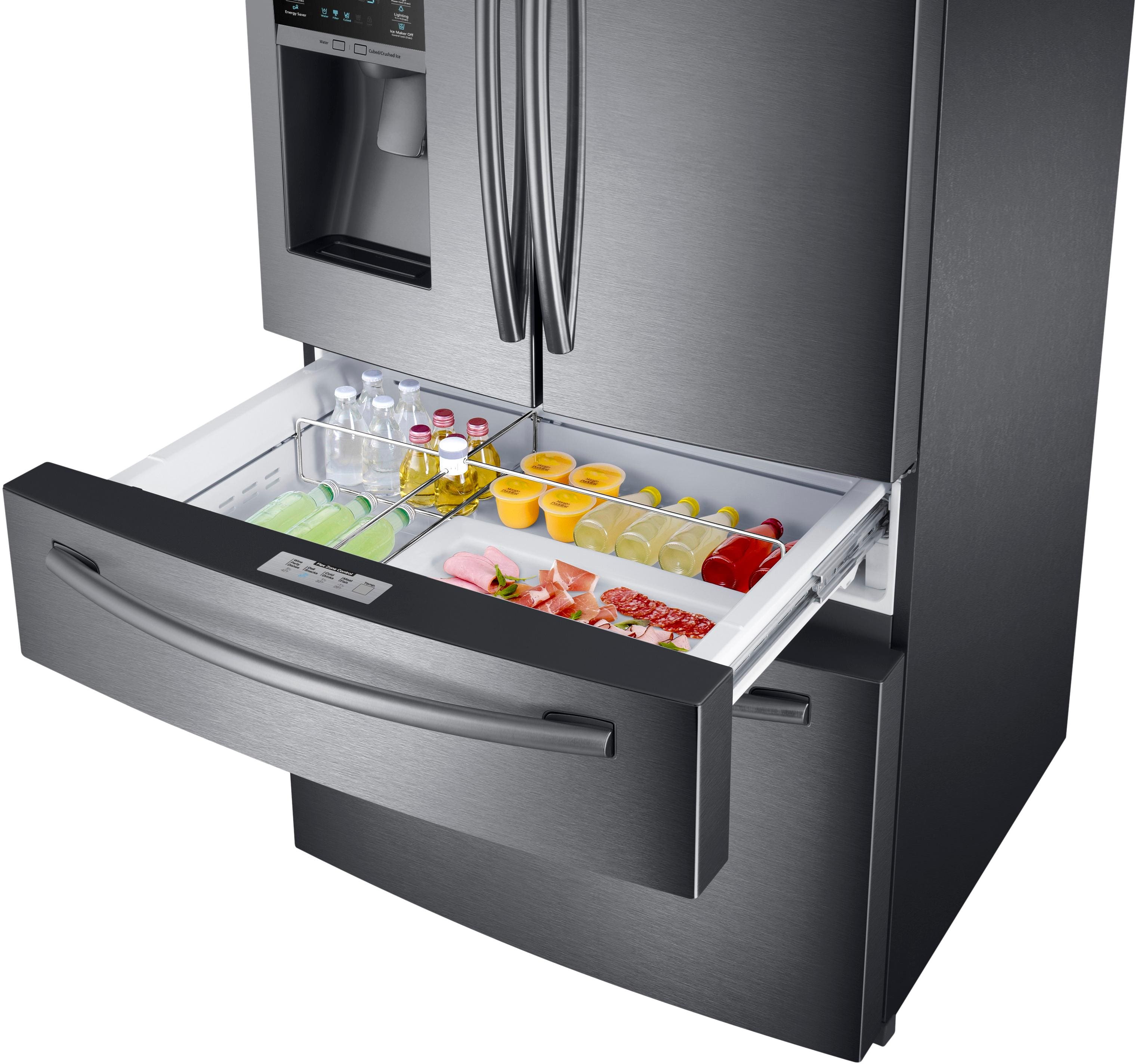 Samsung 28 cu. ft. 4-Door French Door Refrigerator with FlexZone Drawer (RF28R7351SR)