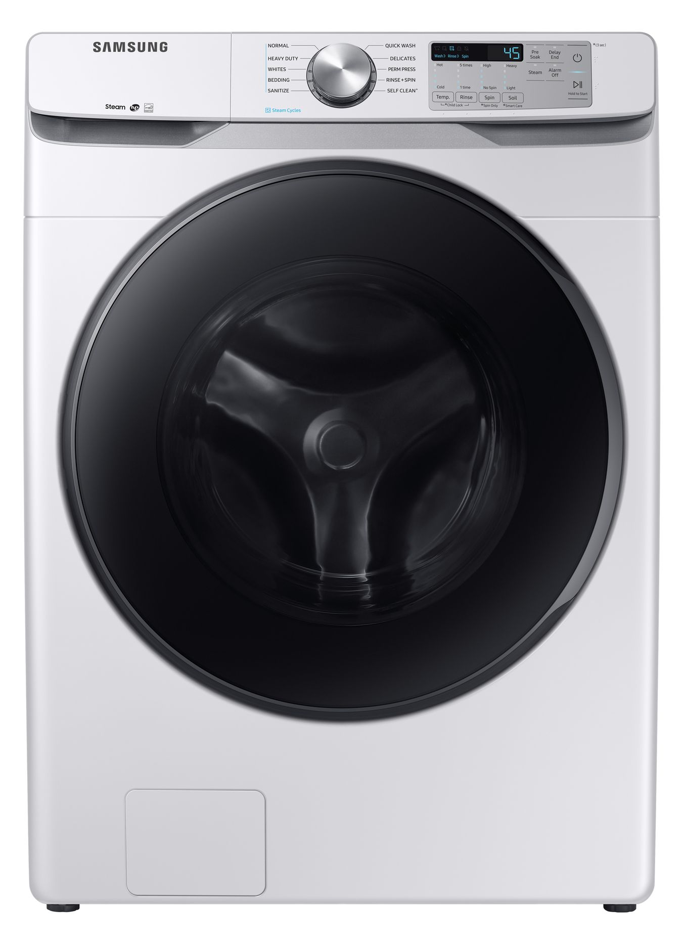 Samsung WF45R6100AW/US 4.5 cu. ft. Front-Load Washer with Steam - White