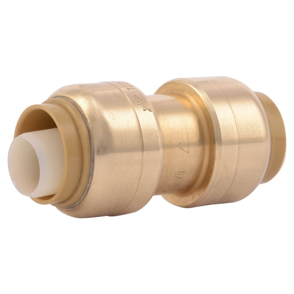 SharkBite 1/2-Inch Straight Coupling, Push-to-Connect, PEX, Copper, CPVC