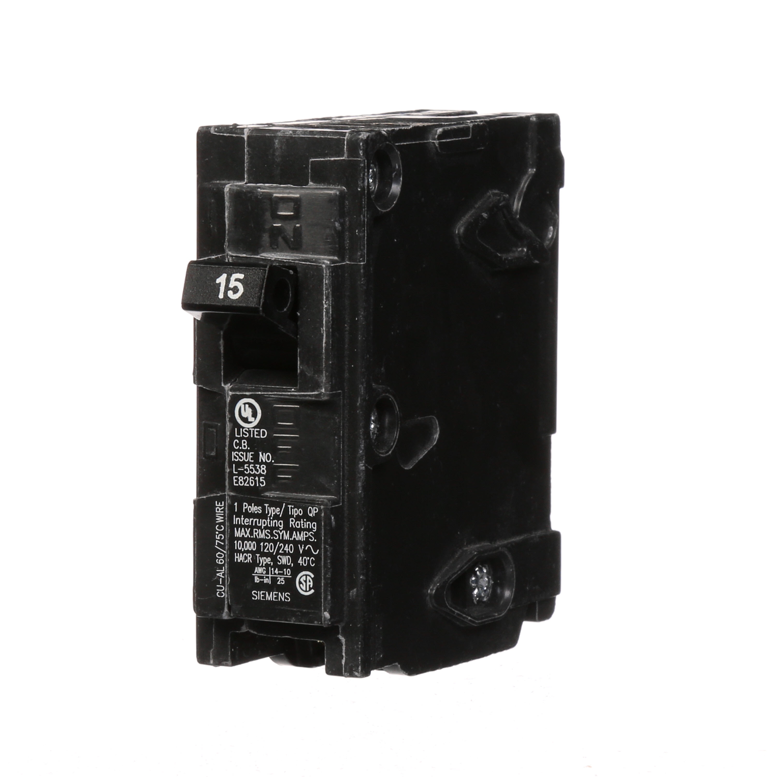 Siemens Q115 1 Pole Circuit Breaker