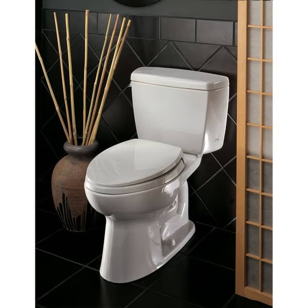 TOTO CST744SL#01 Drake Two-Piece Elongated 1.6 GPF Toilet