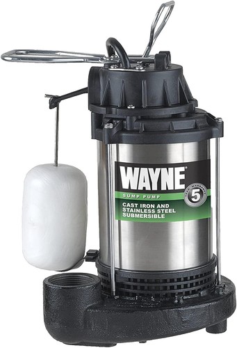Wayne CDU980E submersible cast iron and stainless steel sump pump